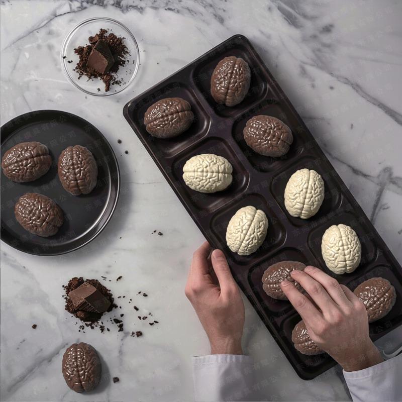 Halloween Chocolate Mold DIY Baking Brain Cake Mold Holiday Decoration Atmosphere Candy Mold