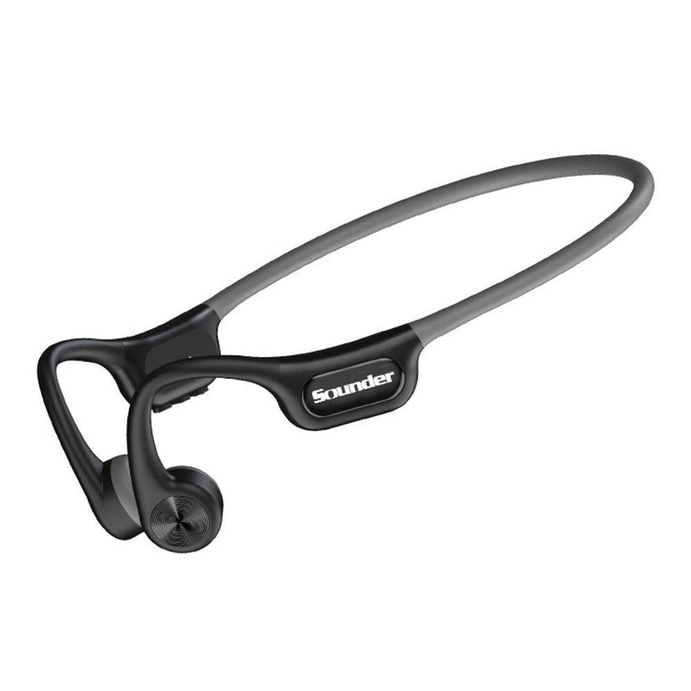 

SOUNDER x20 IP68 Waterproof Bone Conduction Bluetooth-Compatible Headphones Built In 32GB Storage Grey