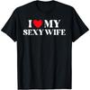 I Love My Cotton Men Wife Funny Family Valentines Day Heart Love T Shirt