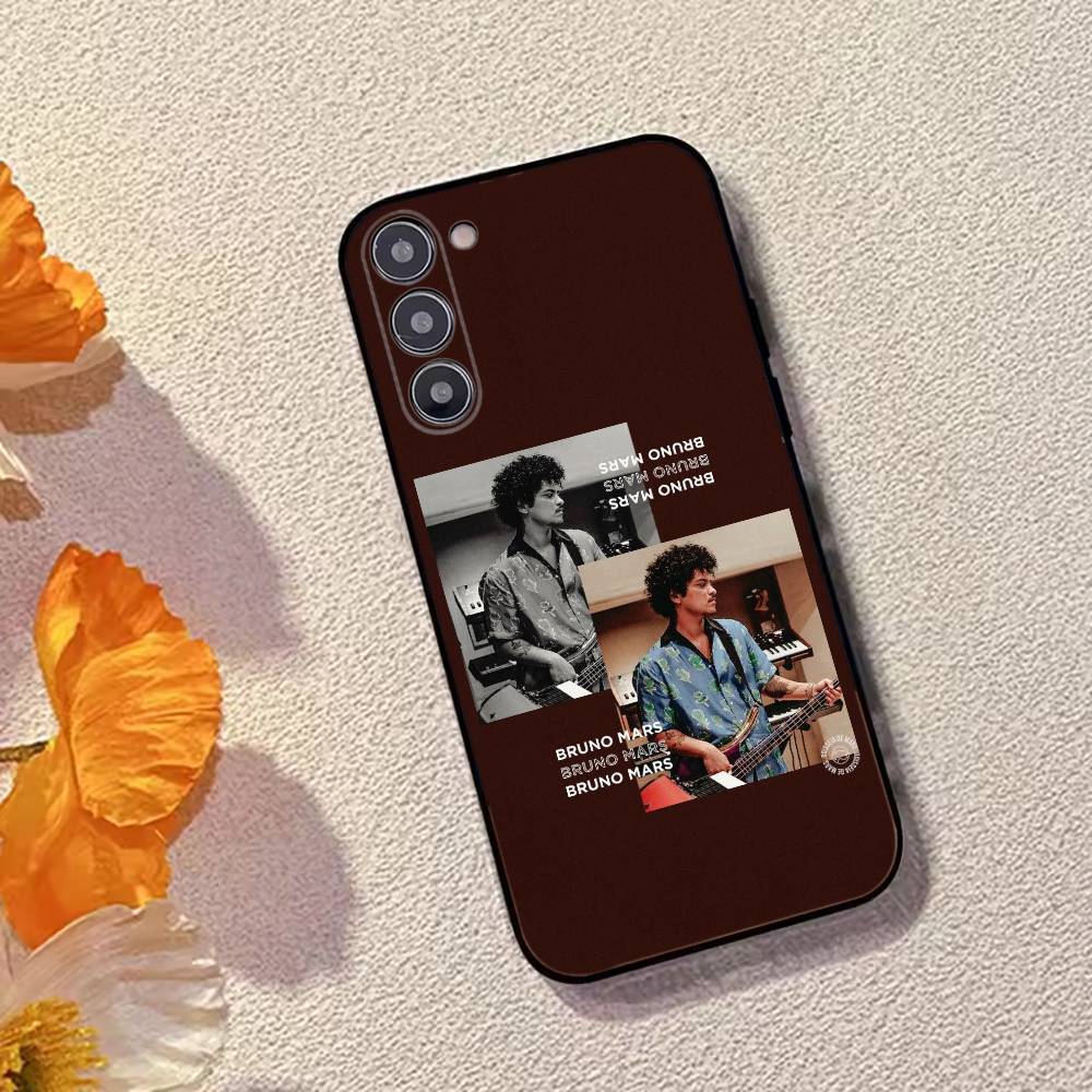 Singer Bruno M-Mars Phone Case Black Silicone Soft For Samsung Galaxy A73,A72,A71,A70,A53,A52,A51