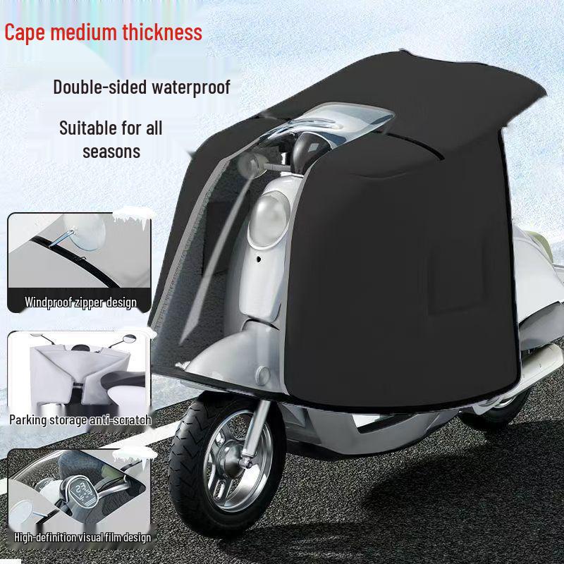 Ganzjahres-Doppelseitige Wasserdichte Windschutzscheibe für Elektrofahrräder