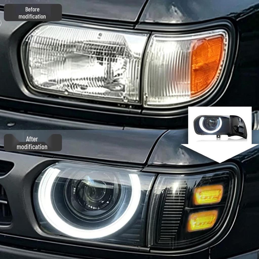 Nissan R50 95-04 LED Projector Headlights w/ DRL & Turn Signals