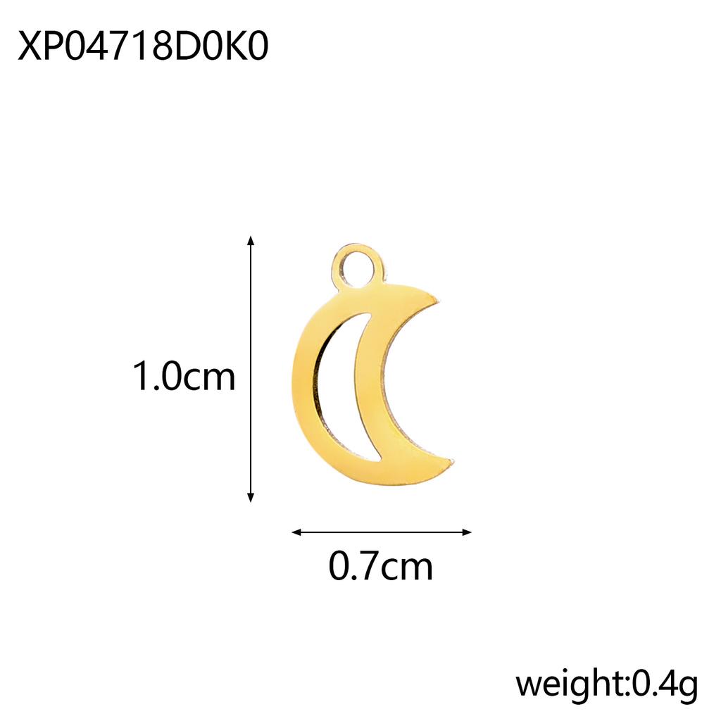 Colorful 18K Gold Plated Oil Drop Stainless Steel Charms Enamel Sun Flower Moon Pendants For Necklace Jewelry Making