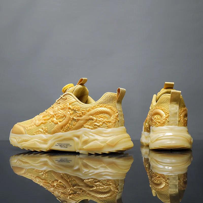 Neu Das Jahr des Loong Vielseitige Outdoor-Freizeitsportschuhe Luftpolster Outdoor Herren Casual Herrenschiefer Schuhe Größe 39-44