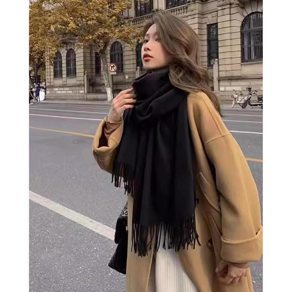 Used Ships Within 24 Hours] Muffler for Women, Soft Scarf for Spring and Winter, Stylish Thick Plain Large Scarf, Thick for Students, Birthday Gift,