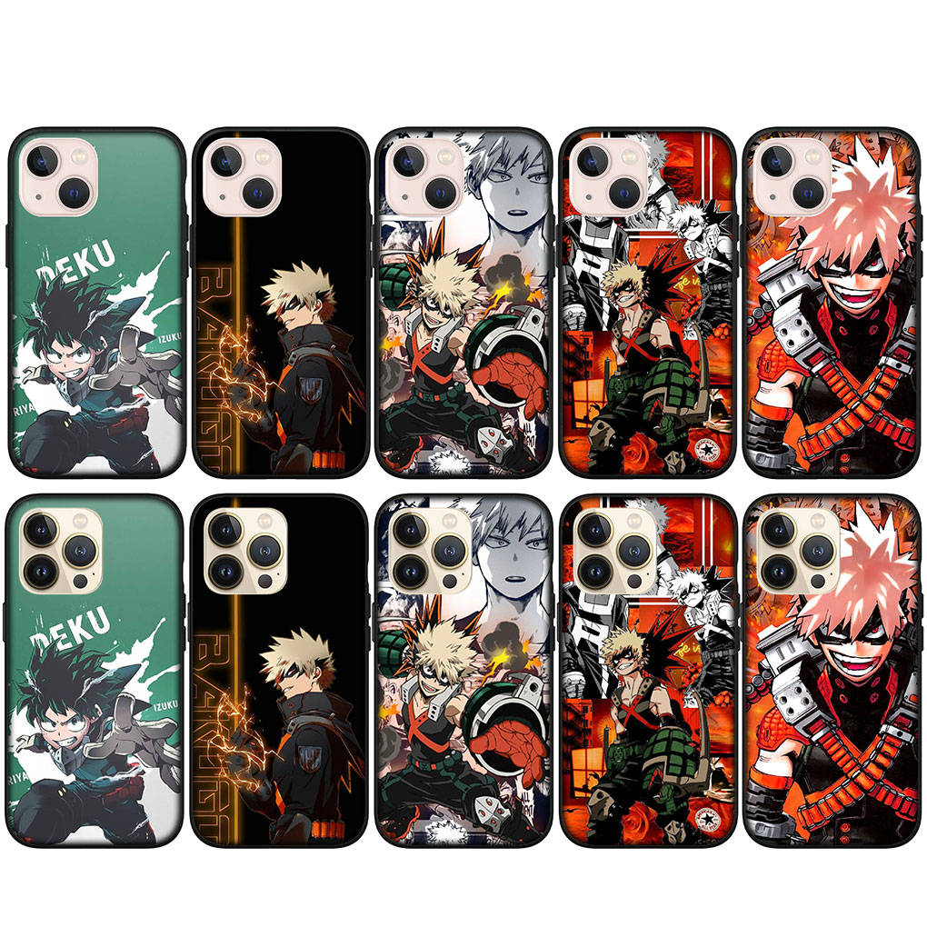 Pouzdro na telefon Bakugou Katsuki My Hero Academia pro iPhone 16 15 Xiaomi Redmi Note 13 12 11 Pro Max X 9 14 XR Samsung Galaxy A16 S24 S23 Plus Huawei OPPO