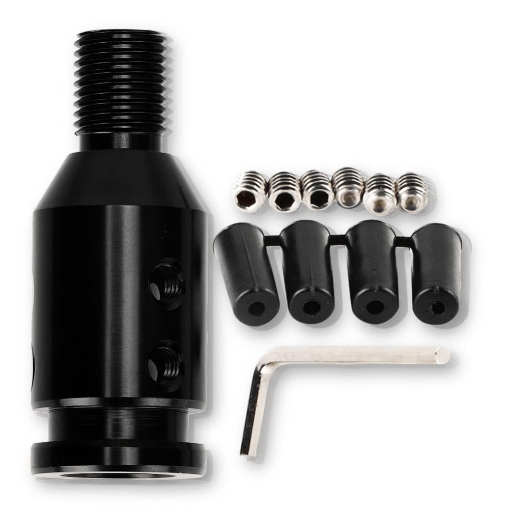 

Gorgeri Shift Knob Converter, 12x1.25 Universal Car Shift Knob Adapter for Screwless Shifters default чорний
