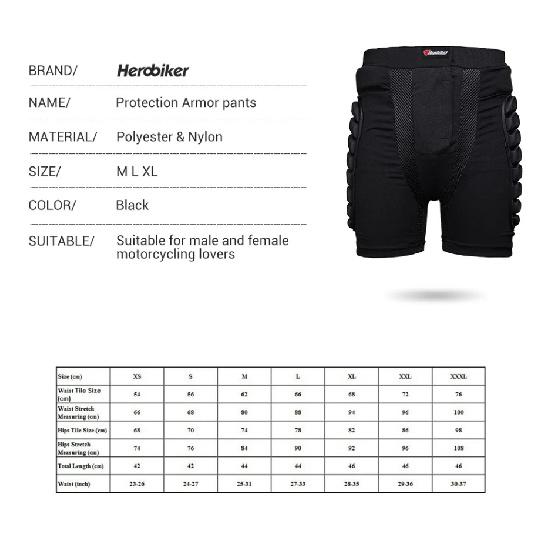 Motorcycle Riding Pants Anti-fall Motorbike Shorts Shock-absorbing Outdoor Sport Protective Gears Thigh Hip Protection Pants