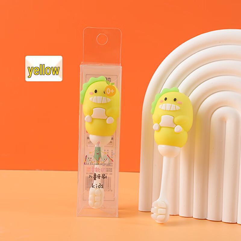 SaJie Kids Soft Bristle Dinosaur Toothbrush 3-Pack