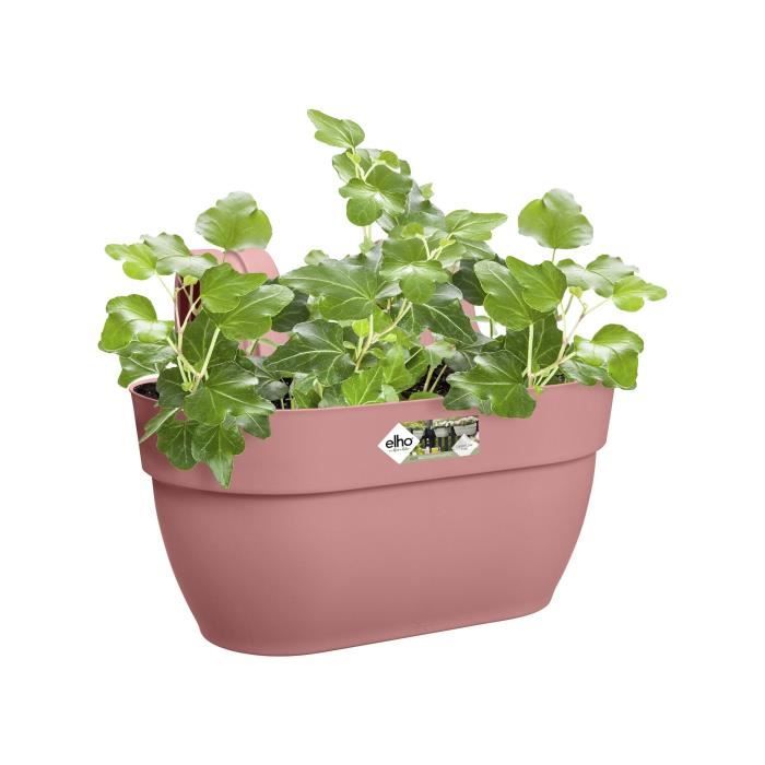 ELHO Pot de fleurs/Balconnière Vibia Campana Easy Hanger Medium - Balcon extérieur - L 24.1 x W 36 x H 26.5 cm - Rose Poussière