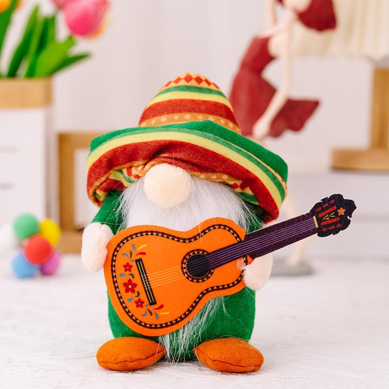 Festive Gnome Figurine Unique Music Creative Faceless Gnome Decoration For Party Fun