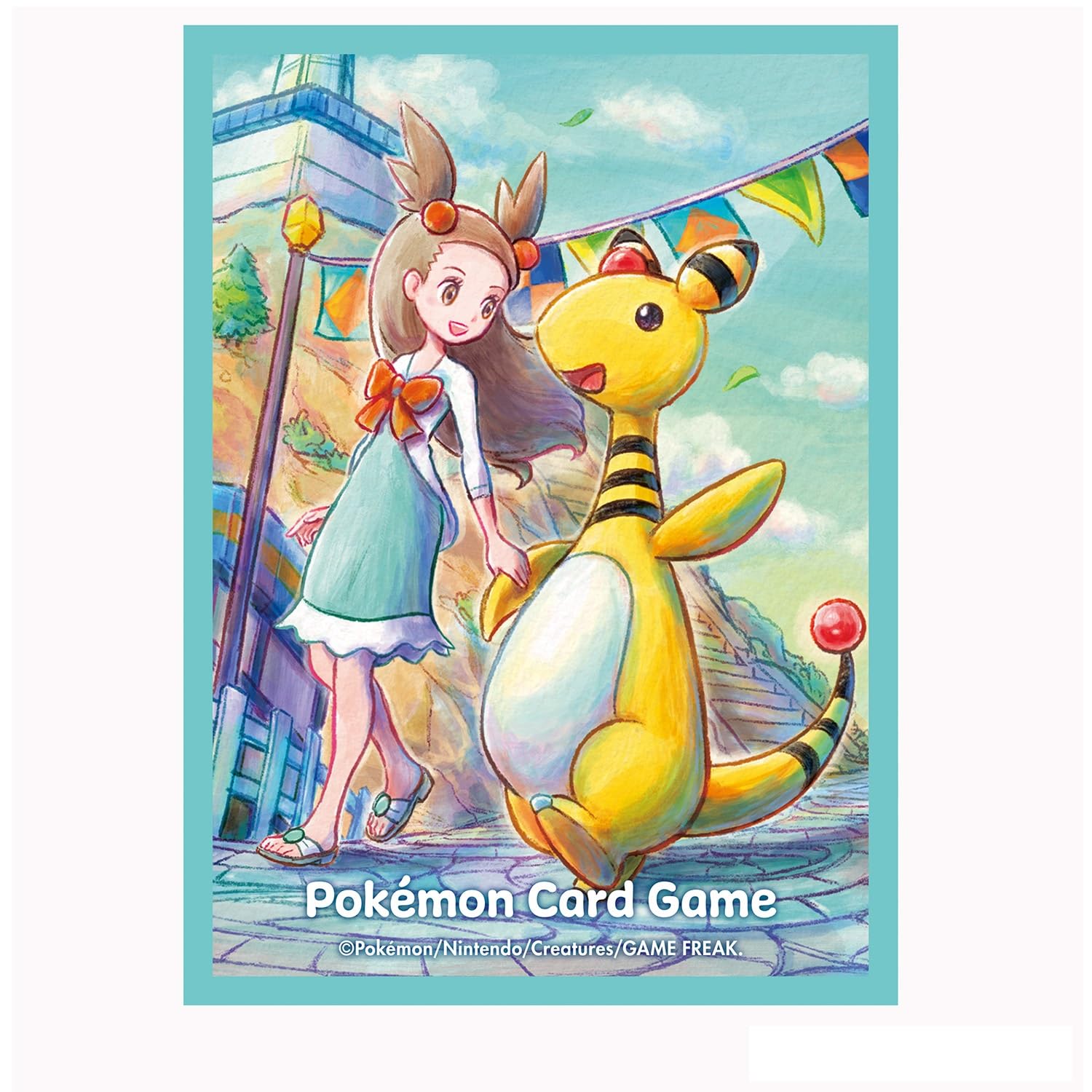 

Pokemon Center Original Pokemon Card Game Deck Shield Mandarin Orange