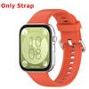 Silicone Watch Strap + Protective Case For Huawei Watch Fit 3 Watchband Bracelet Band Correa Screen Protector Cover Shell