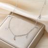 My Shape Leaf Charms Choker CZ Crystal Jewelry for Women Delicate Silver Plated Necklace Minimalist Gifts 2025 Trend