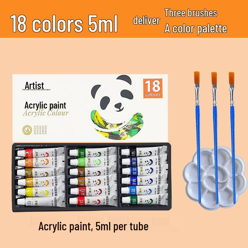 Acrylfarbenstift-Set: 5/12ml, Palette, für Kinder & Schüler, DIY Kunst