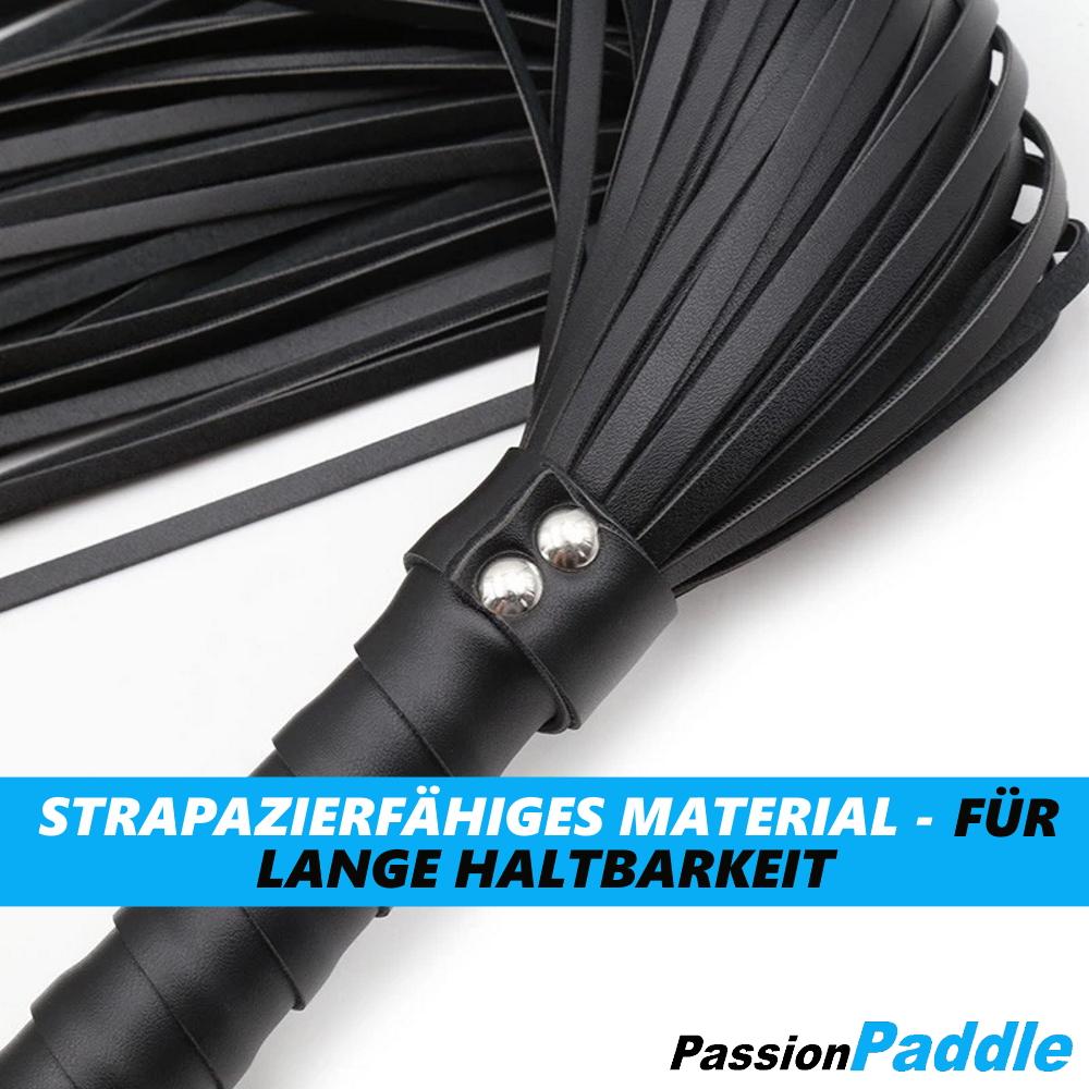 PassionPaddle Flogger Erotic SM Leather Whip Suede Sex Toy Cosplay