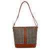 Large-capacity bag women's bag 2025 new niche thousand bird grid shoulder bag crossbody bag underarm bucket bag tide
