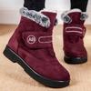Women Boots Fashion Designer Ankle Boots Winter Shoes for Women Warm Fur Botas Mujer Low Heels Winter Shoes for Woman Snow Boots