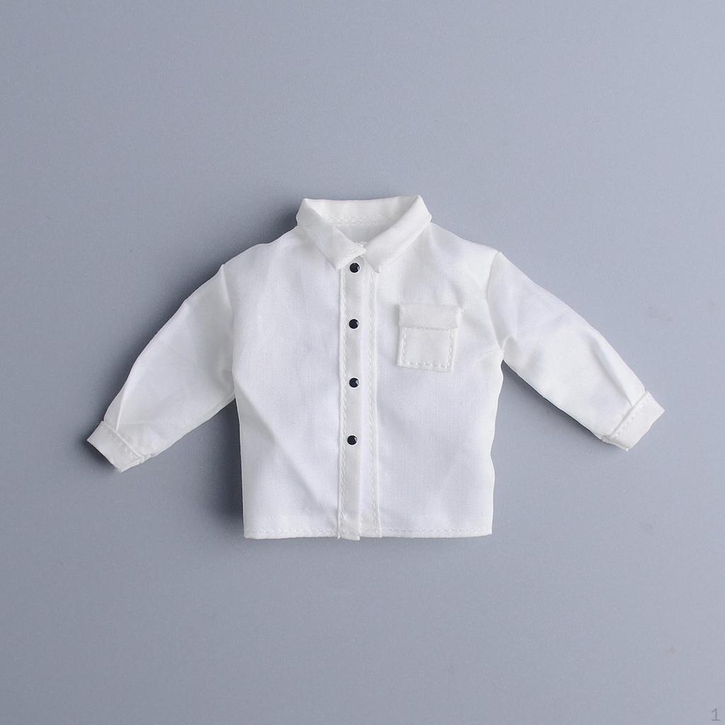 1/12 Action Figure Clothes Doll Shirt Mini Fashion Photo Prop Miniature Clothing for 6" Male