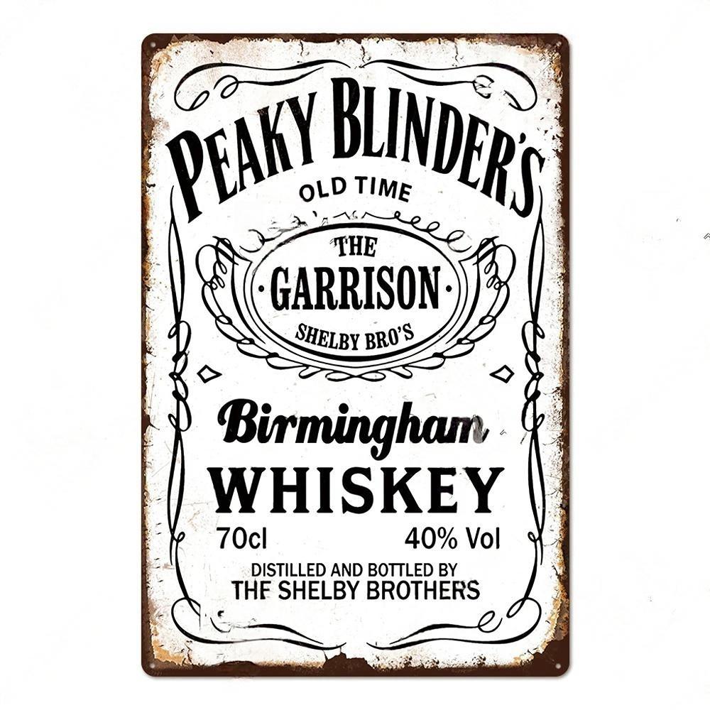 Vintage Whisky Plechová cedule Kovový plechový znak Pin-up girl Retro Nástěnná dekorace Pro garáž Klub Bar Pánská jeskyně Pub Kavárna Nástěnná dekorace