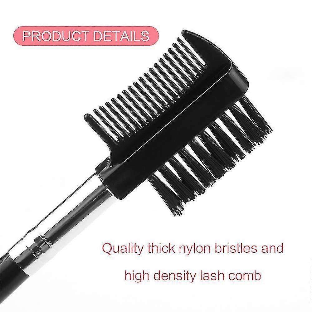 Eyelash Eyebrow Brush 8 Pcs Double Sides Make Up Eyelash Brush Eyebrow Brush With Comb Gift