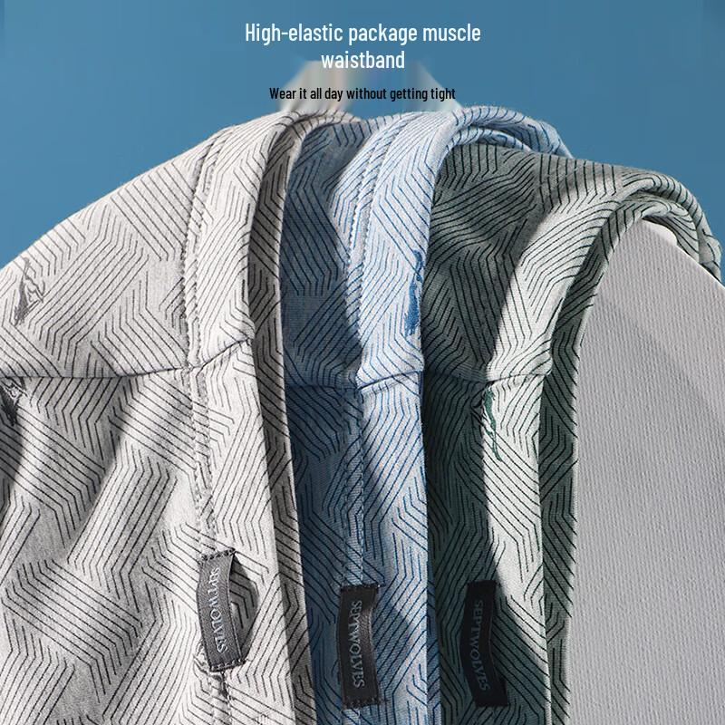 Seven Wolves Men's Bamboo Fiber Ice Silk Boxer Briefs