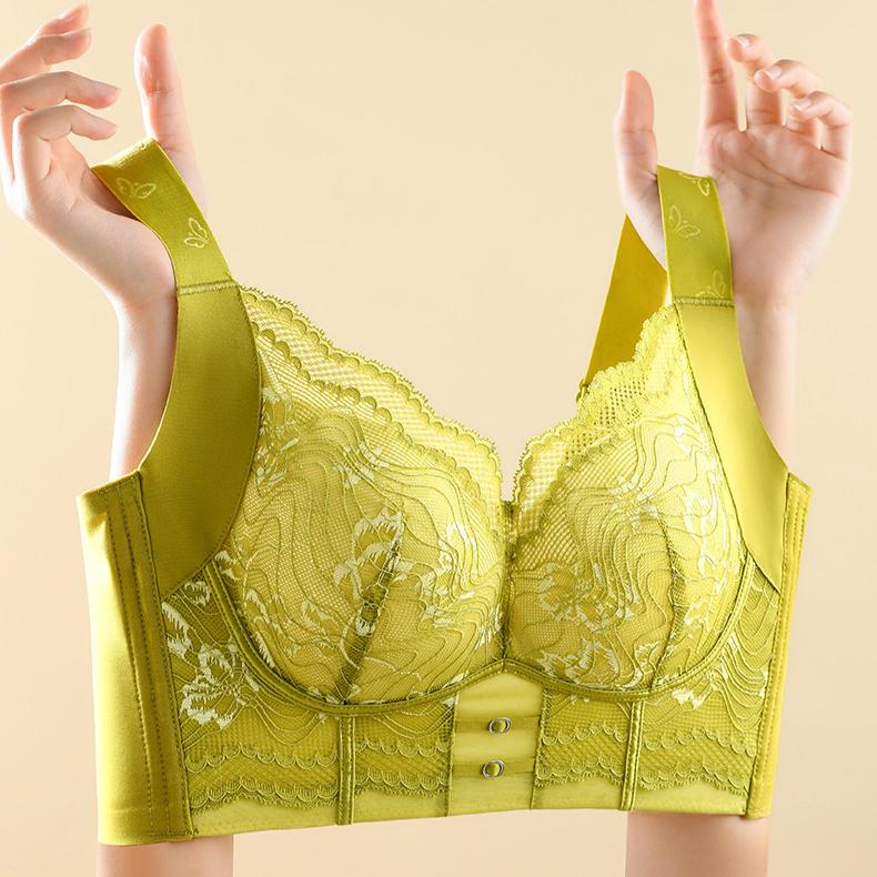 Large Size Lingerie Women's Full Cup Adjustable Thin Cut Breast Bra Push Up Bra