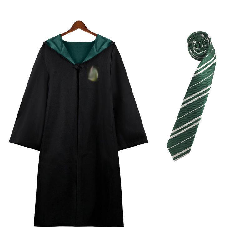 Harry Potter Wizard Robe Cosplay Costume for Kids & Adults - Magic Cloak Cape for Halloween