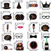 2025 Frohes Neues Jahr Papier, Papier-Fotorahmen, Brille, Hut, buntes Papier, Photo Booth Requisiten, Familienabend-Party-Dekorationen
