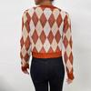 Dames Kleding Mode Casual Tops Shirts Vintage Mode Elegante Casual Herfst en Winter Dames Lange Mouwen Korte Sectie Diamant Trui