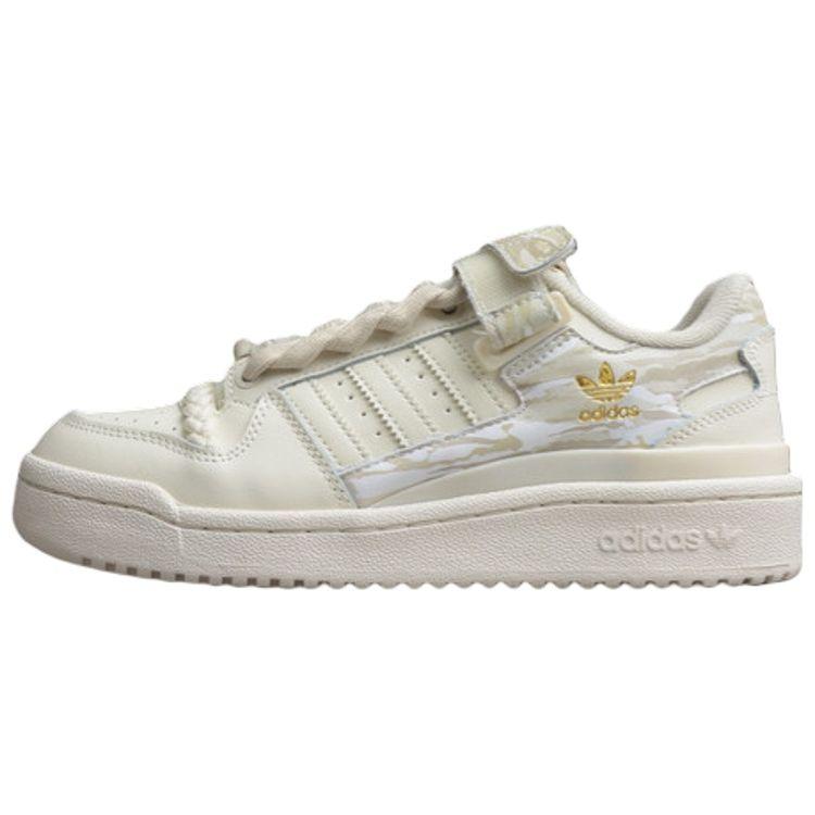 Adidas Originals Forum Low Comfortable Durable Low-Top Sneakers Women Sneakers Beige Brown GY6983