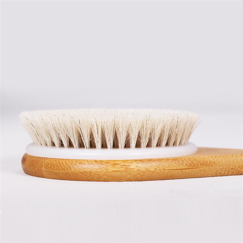 Buy Body Natural Horse Hair Bath Brush Dry Skin Long Exfoliation Brush