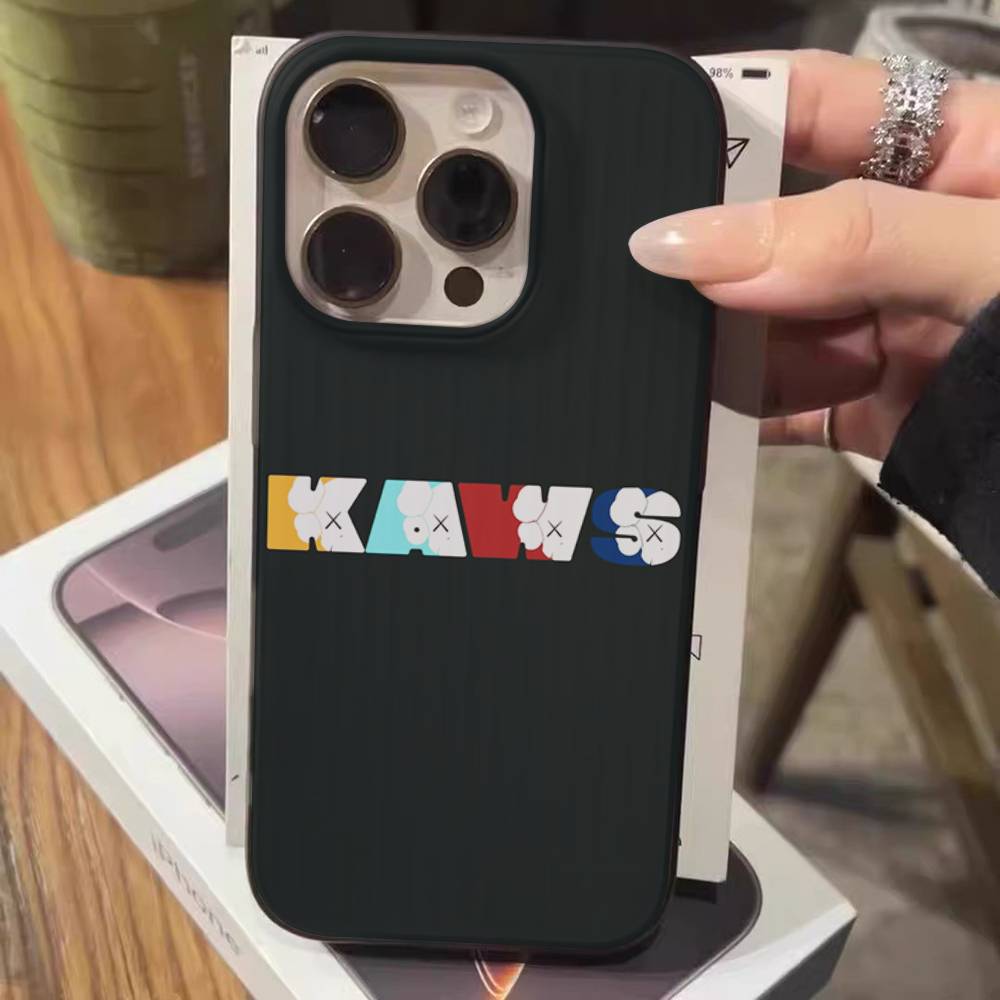 

Fashion K-Kaws For IPhone 17 16 15 14 13 12 11 Pro Max Plus Pro Clear Phone Cover Non-Slip Shell iPhone 14 plus