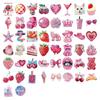 Shimmering Rose PVC Stickers 50PCs Waterproof Removable Decorative Film For Technology Devices Accessories