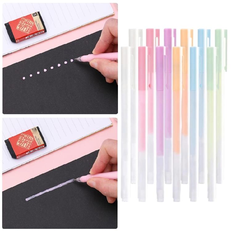 12Pcs 6 Color Roller Glues Pen Quick Dry Drying Adhesive Apply Glues Like Writing for Art Craft Card Making Scrapbooking