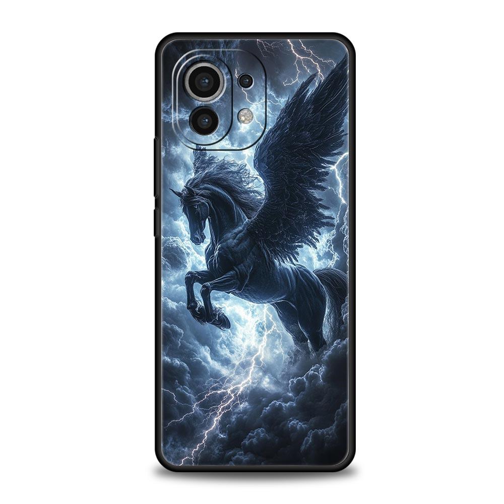 Coque de téléphone pour Xiaomi Mi 17 15 14 13 12 11 Ultra 15T 14T 13T 12T 11T Pro Lite 5G TPU Souple Capas Cheval Animal Fundas Capas