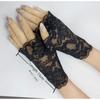 New Elastic Lace Half Finger Gloves Thin Short Finger Leakage Sun Protection Driving Non Slip UV Protection Scar Covering Tattoo