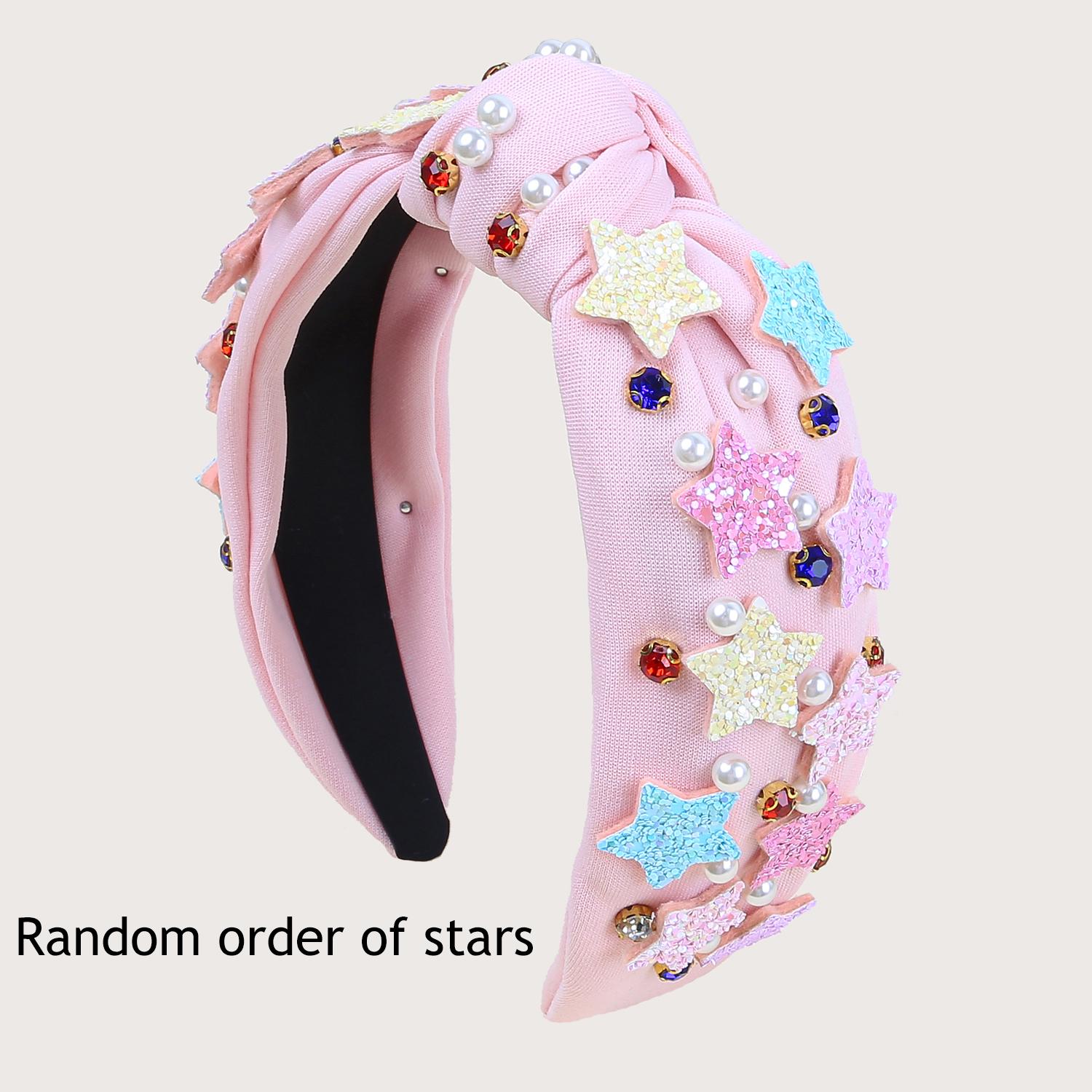 

Женские повязки на голову с жемчугом и кристаллами, Повязки на голову с блестящими звездами для девочек, Праздничные повязки для волос с сердечками, Детские аксессуары для волос