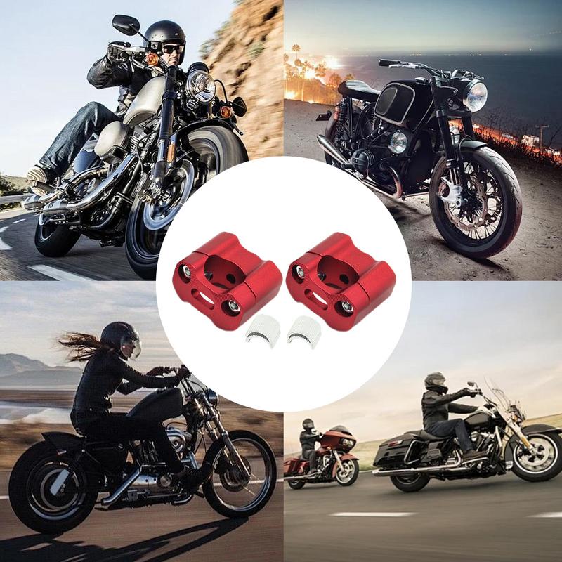 Motocyklové podpěry 2ks hliníkové slitinové svorky na motocykly 22mm podpěry na řídítka Svorka na řídítka Výška motocyklu