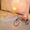 Fresh Color Candle Holder Creative Bicycle Holder, Iron Art Compact Candlestick, Aromatherapy Scented Stick Display for Bathroom Sink Bedroom Bedside