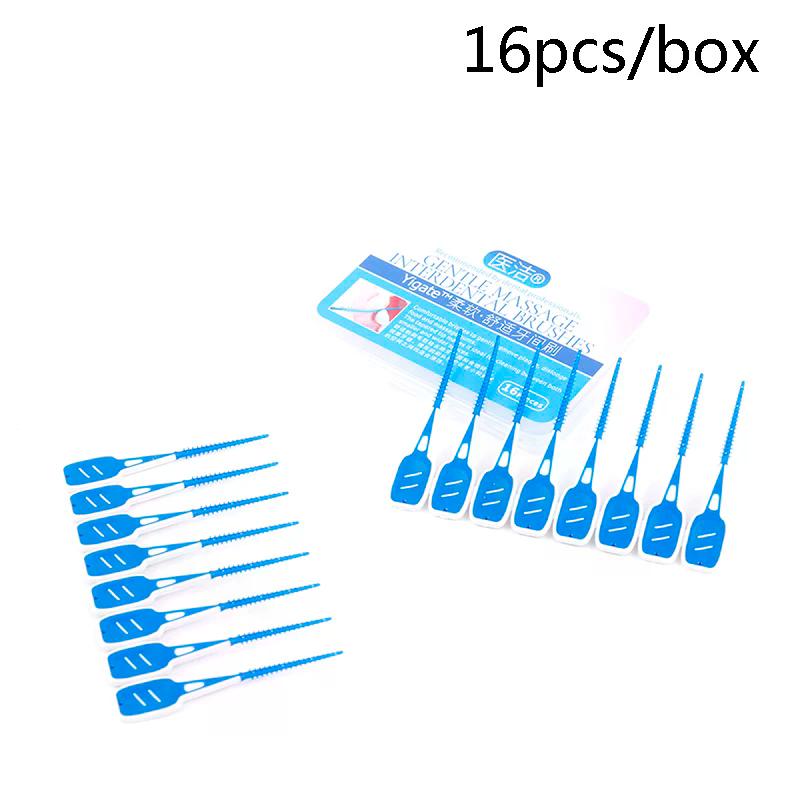 16pcs Interdental Brushes Cleaning Floss Teeth Dental Oral Care Tool
