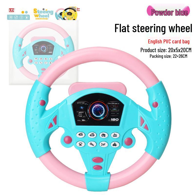 360° Rotating Musical Children's Steering Wheel: Educational Co-Pilot Toy