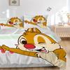 Happy Chipmunk Celebration Print 3Pcs Bedding Setduvet Cover With 2 Bedropillowcase Home Birthday Gift
