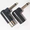 90° 6.35mm to XLR 3 Pin Audios Connector Adapter Ensuring Sound Quality for Recording