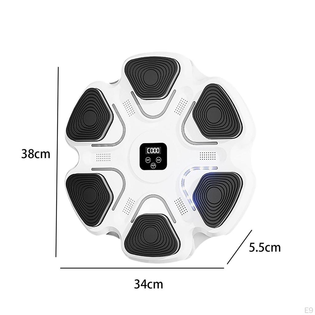 Electronic Boxing Machine Trainer Portable 9 Speed Adjustable Punching Pad Music