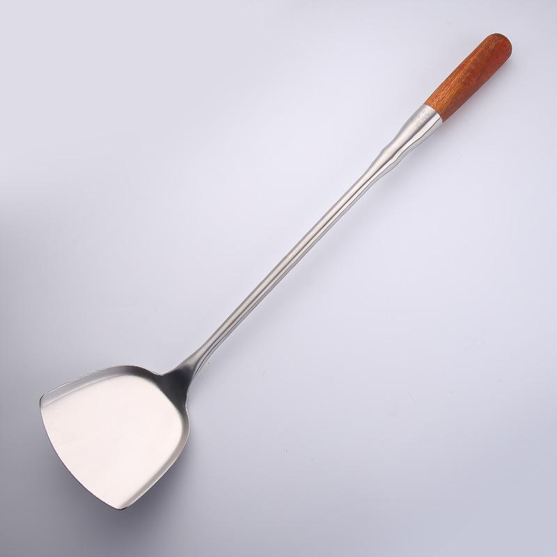Stainless Steel Extended and Thickened Stir-frying Spoons, Large Spatulas, Rice Spoons, Strainers, and Kitchen-specific Serving Spoons