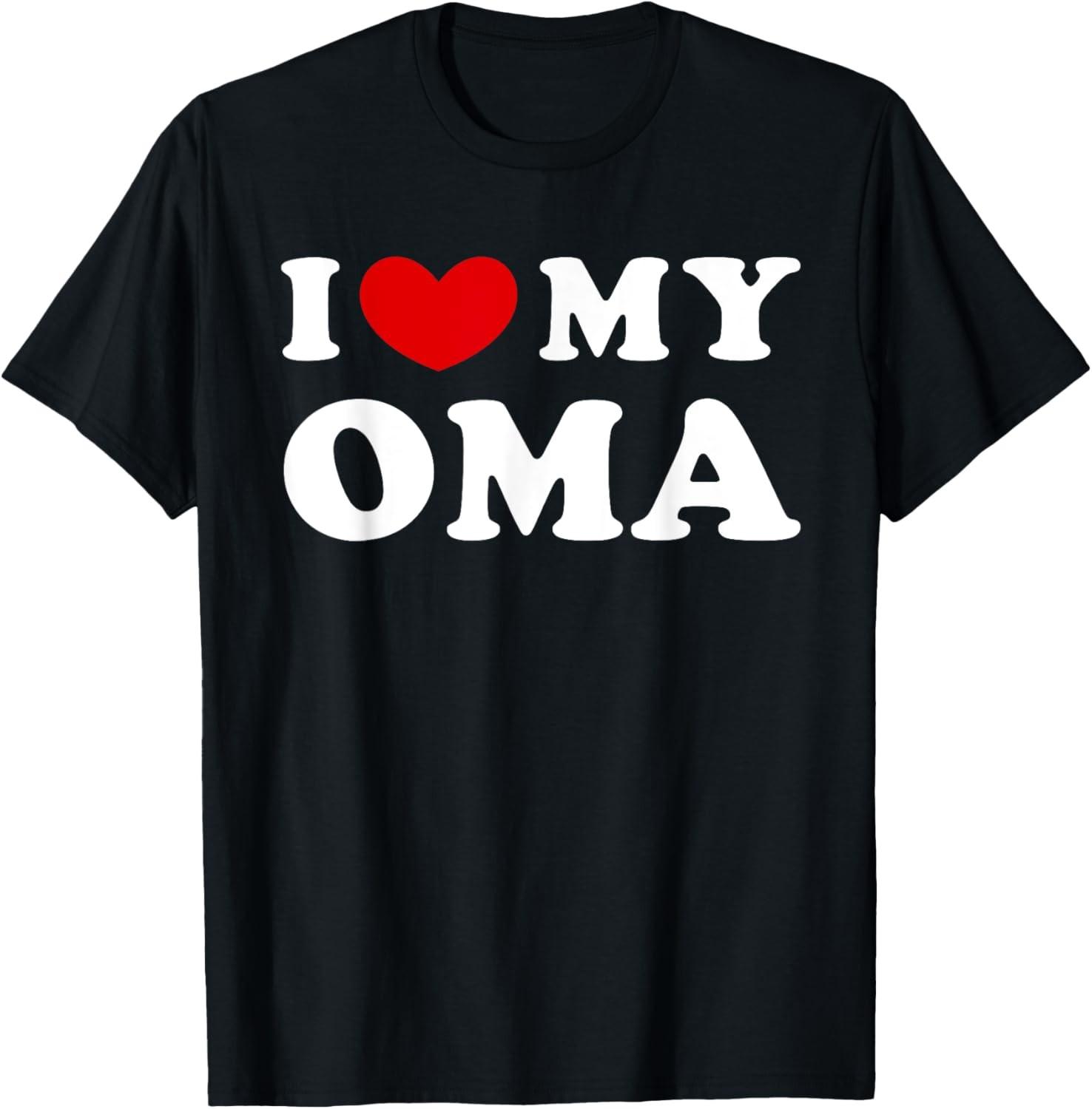 I Love My Oma, I Heart My Oma T-Shirt S разноцветный