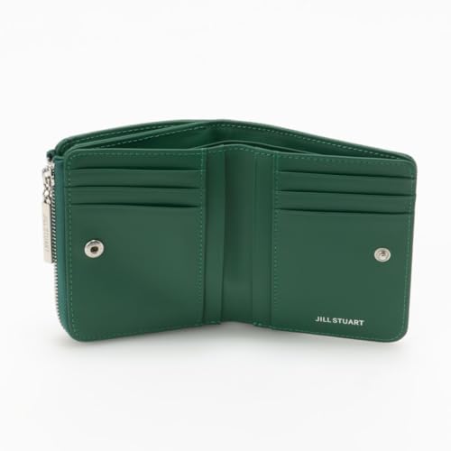 JILL STUART Women's Melty L-Shaped Zipper Wallet, Vivid Plate, Thin, Green, JSLW4BS2