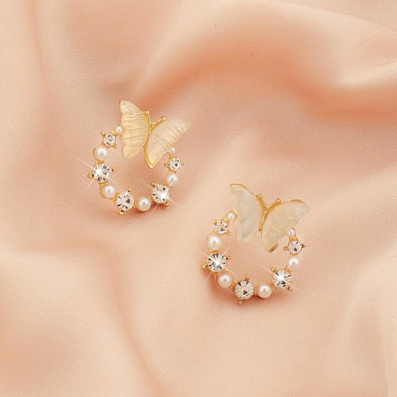 Fresh Butterfly Earrings for Women, Unique Design, Suitable for Summer, Versatile Earrings, Cute Accessories