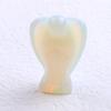 Rose Quartz and Jade Angel Carvings - Semi-Precious Crystal Home Decor